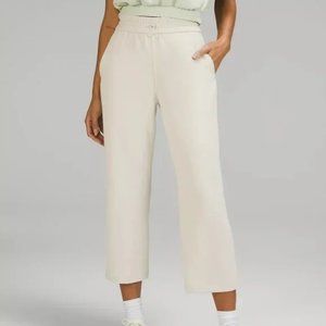 Lululemon Softstreme High-Rise Straight-Leg Cropped Pant White Opal